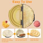 Tortilla Sealer Crimper |Tortilla Maker -For 6-10“Tortillas| 3 in 1 Crumpet Tortilla Sealer Adjustable |Quesadilla Crimpe |Flip Wrap Taco Maker| Burrito Maker Quesadilla Press| Tortilla Press Maker