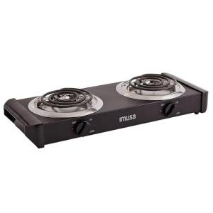 IMUSA Electric Double Burner 1750-Watts, Black