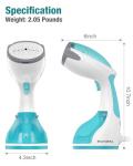 Portable Handheld Clothes Steamer with Large Tank