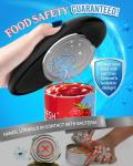 Electric Can Opener Easily Open All Can Sizes with Fast Speed & Smooth Edge, Food-Safe and Battery Operated Can Openers for Kitchen, Automatic Can Opener Hands Free (Black) (Black)