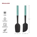 KitchenAid Universal Spatula Set, 2-Piece, Aqua Sky