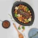 Kenmore 7 Quart Slow Cooker with Diper - Crock pot With Programmable Settings, Digital Controls, Large Capacity for Family Meals, Dishwasher-Safe Stoneware, Warm Rice & Sous Vide Stew
