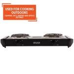 IMUSA Electric Double Burner 1750-Watts, Black