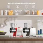 5-In-1 Electric Cheese Grater,300W Salad Maker,Electric Grater for Block Cheese,Kitchen Electric Food Slicer Shredder,Chopper for Vegetables Cucumber Carrots Cabbage Nuts(Black)