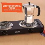 IMUSA Electric Double Burner 1750-Watts, Black