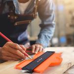 Contour Gauge (12+5 Inch) with Lock, Super Contour Duplicator Gauge Shape and Outline Tool Woodworking Tools Christmas Gifts for Men Dad Husband Him Tools for Men Construction Ruler Outline Angle Tool