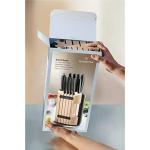 Victorinox Swiss Classic Cutlery, 11 Pieces Block Knife Set, Set of 11, Black, 6.7153.11