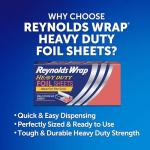 Reynolds Wrap Pre-Cut Pop-Up Heavy Duty Aluminum Foil Sheets, 14 x 10.25 Inches, 30 Sheets (Pack of 5), 150 Total