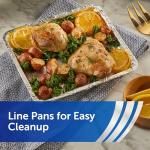 Reynolds Wrap Pre-Cut Pop-Up Heavy Duty Aluminum Foil Sheets, 14 x 10.25 Inches, 30 Sheets (Pack of 5), 150 Total