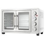 MegaChef 47 Quart Electric French Door Rotisserie Convection Counter Top Oven with Convection and Oven Lamp