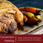 MegaChef 47 Quart Electric French Door Rotisserie Convection Counter Top Oven with Convection and Oven Lamp