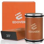 Rolling Knife Sharpener Kit - Beech Wood Magnetic Rolling Sharpener for Knives with 15 & 20 Degree Angles - Elegant Gift for Chefs & Cooks - Knife Sharpening Kit for Kitchen & Pocket Knives