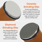 Rolling Knife Sharpener Kit - Beech Wood Magnetic Rolling Sharpener for Knives with 15 & 20 Degree Angles - Elegant Gift for Chefs & Cooks - Knife Sharpening Kit for Kitchen & Pocket Knives