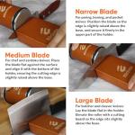 Rolling Knife Sharpener Kit - Beech Wood Magnetic Rolling Sharpener for Knives with 15 & 20 Degree Angles - Elegant Gift for Chefs & Cooks - Knife Sharpening Kit for Kitchen & Pocket Knives