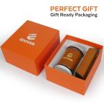 Rolling Knife Sharpener Kit - Beech Wood Magnetic Rolling Sharpener for Knives with 15 & 20 Degree Angles - Elegant Gift for Chefs & Cooks - Knife Sharpening Kit for Kitchen & Pocket Knives