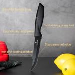 targzier Premium Steak Knives, Steak Knives Set of 6,Black,Stainless Steel Steak Knife Set,Razor-Sharp Serrated Steak Knife,Durable Steak Knifes,Ergonomic Handle,Dishwasher Safe Steak Knifes