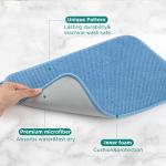 GeeRic Christmas Microfiber Dish Drying Mat, Super Absorbent Kitchen Dish Drying Pad for New Year Gift, Reversible for Countertop, 12 * 16 inch Blue