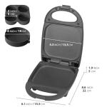 SugarWhisk Egg Bite Maker with 2 Silicone Egg Molds for Breakfast Sandwiches, Breakfast Maker, Omelet Pan, Healthy Snacks or Desserts, Black