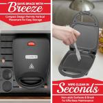 SugarWhisk Egg Bite Maker with 2 Silicone Egg Molds for Breakfast Sandwiches, Breakfast Maker, Omelet Pan, Healthy Snacks or Desserts, Black