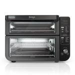 Ninja Double Oven with FlexDoor, FlavorSeal & Smart Finish, Air Fry, Bake, Roast, Toast, Fry, Pizza, Convection Oven, 13-in-1, Black, DCT402BK