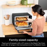 Ninja Double Oven with FlexDoor, FlavorSeal & Smart Finish, Air Fry, Bake, Roast, Toast, Fry, Pizza, Convection Oven, 13-in-1, Black, DCT402BK