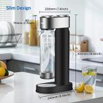 PHILIPS ADD4902BKO/37 Sparkling Water Maker, Soda Maker, Soda Streaming Machine with 1L Carbonating Bottle, Seltzer Fizzy Water Maker, Compatible with Any Screw-in 60L CO2 Carbonator(NOT Included)