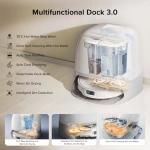 roborock Qrevo Curv S5X Robot Vacuum and Mop, 18500Pa Suction, Zero-Tangling Design, FlexiArm Side Brush, AI Obstacle Avoidance, 10 Weeks Self-Emptying, Auto Washing for Hard Floor, Corner, Pet Hair