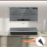 Double Induction Cooktop 1800W with Wood Grain Panel, Dual 900W Burners Portable Electric Stove, Touch Control, 8 Temperature Levels, Fast Heating & Safety Protection for Home Apartment RV