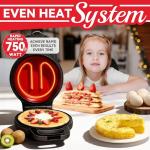 SugarWhisk Flip Pancake Maker Machine, Ceramic Coated Pancake Pan for 6.5 Inch Pancakes, Omelette, Crepe & Quesadilla, Frittata, Double Sided Omelette Pan Nonstick, Graphite