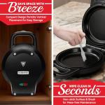 SugarWhisk Flip Pancake Maker Machine, Ceramic Coated Pancake Pan for 6.5 Inch Pancakes, Omelette, Crepe & Quesadilla, Frittata, Double Sided Omelette Pan Nonstick, Graphite