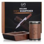 Rolling Knife Sharpener by NBHR – 15 & 20 Degrees Dual Angle magnetic knife sharpener kit for kitchen & chef knives, Perfect Kitchen Gift