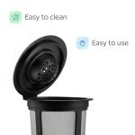4 Black Reusable K Cups for Keurig Coffee Makers - BPA Free Refillable Kcups Coffee Filters for 1.0 and 2.0 Keurig Brewers