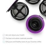 4 Black Reusable K Cups for Keurig Coffee Makers - BPA Free Refillable Kcups Coffee Filters for 1.0 and 2.0 Keurig Brewers