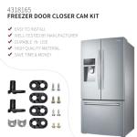 Upgraded 4318165 Freezer Door Closer Cam Kit Compatible with Whirl-Pool Refrigerators Replaces AP3103517 1104788 1115905 2155312 2155313 2182132 4211257 978800 986758 AH358690 by Sikawai
