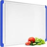 Large Cutting Boards for Kitchen - Dishwasher Safe Non-Slip Cutting Boards with Juice Grooves, Easy Grip Handles - Large and Thick Chopping Board Blue
