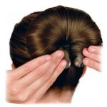 2PCS 20cm Donut Hair Bun Maker Ring Style Bun Hair Bun Maker DIY Hair Foam Ring Shaper Snap Roll Bun Tool for Women(brown)