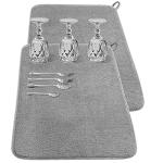 2-Pack Large Microfiber Dish Drying Mats