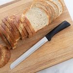 Rada Cutlery Anthem Series 8 inch Bread Knife, Made in USA, Black Handle