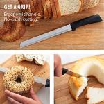 Rada Cutlery Anthem Series 8 inch Bread Knife, Made in USA, Black Handle