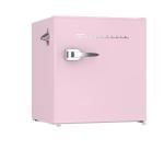 Frigidaire EFR176 Retro Compact Fridge with Chiller Mini Refrigerator with Built-in Bottle Opener for Office, Bedroom, Dorm Room or Cabin, 1.6 cu ft 16" D x 18" W x 18.5" H, Pink