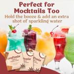Craftmix Spiked Apple Cider Cocktail & Mocktail Drink Mixer, Skinny Mixes - Water Flavoring Packets - Made With Real Fruit - Vegan, Low-Carb, Low-Sugar, Non-GMO, Dairy Free, Gluten Free, 12 Pack