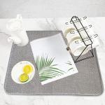 2-Pack Large Microfiber Dish Drying Mats