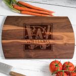 Blue Ridge Mountain Gifts Personalized Cutting Board for Wedding or Anniversary - Laser Engraved Wood Board - Custom Charcuterie Food Tray, Christmas Gift Cutting Board for Mom for Dad