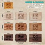 Blue Ridge Mountain Gifts Personalized Cutting Board for Wedding or Anniversary - Laser Engraved Wood Board - Custom Charcuterie Food Tray, Christmas Gift Cutting Board for Mom for Dad