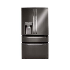 LG 30 cu. ft. 4-Door French Door Refrigerator, Door-in-Door, Full-Convert Drawer, Craft Ice in PrintProof Black Stainless LRMDS3006D
