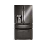 LG 30 cu. ft. 4-Door French Door Refrigerator, Door-in-Door, Full-Convert Drawer, Craft Ice in PrintProof Black Stainless LRMDS3006D