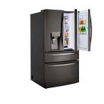 LG 30 cu. ft. 4-Door French Door Refrigerator, Door-in-Door, Full-Convert Drawer, Craft Ice in PrintProof Black Stainless LRMDS3006D