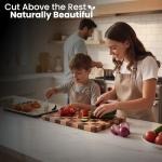 Checkered Cutting Board, Premium Wooden Cutting Boards for Kitchen, Durable Butcher Block Style for Chopping & Serving