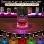 Electric Whiskey Smoker Kit 2025 Upgraded, Rechargeable Cocktail Smoker Kit with 4 Light Modes &6 Wood Chips,Old Fashioned Whiskey Accessories,Bourbon Gifts forMen, Dad, Husband, No Butane