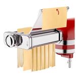 Stainless Steel Pasta Maker Attachment for KitchenAid Stand Mixer, 3 in 1 Pasta Maker with Auto Conveying Roller Plate Includes Pasta Roller Spaghetti & Fettuccine Cutter